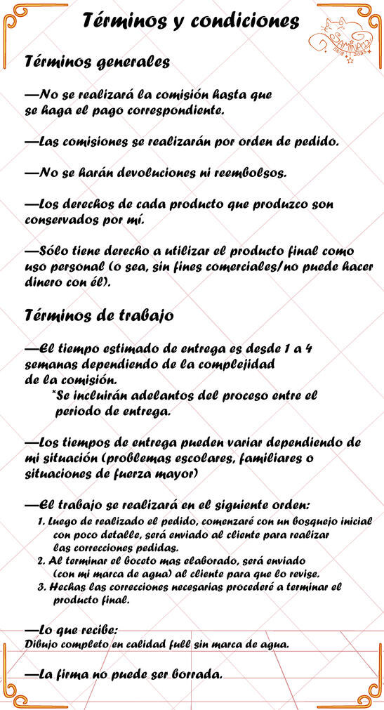 Términos y condiciones